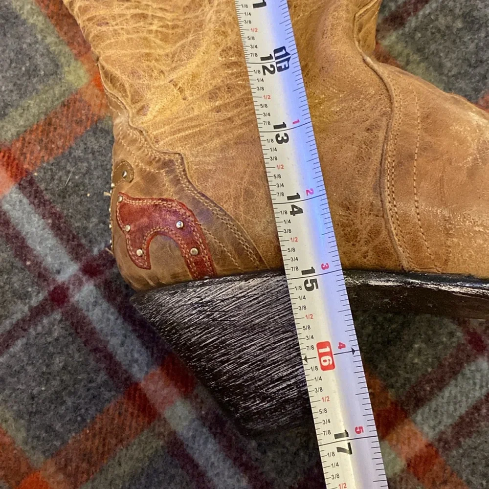 Sterling River Boots Brown and Red Western Boots. - Picture 8 of 11